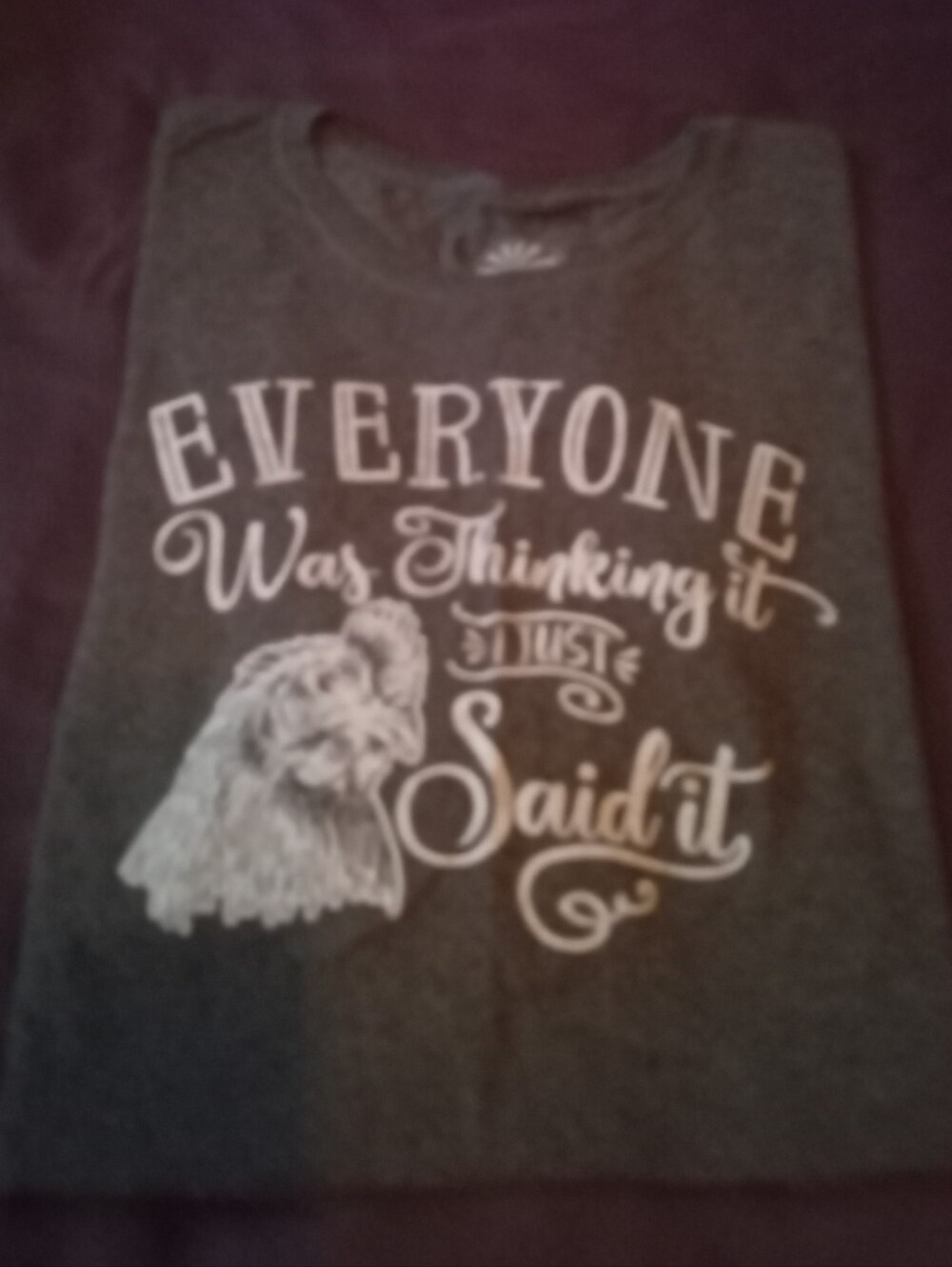 Charcoal Graphic Tee "Everyone Was Thinking It"
